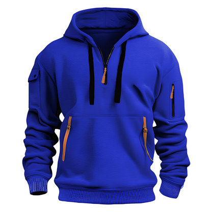 Burton - Lockerer Hoodie mit halbem Reißverschluss für Herren