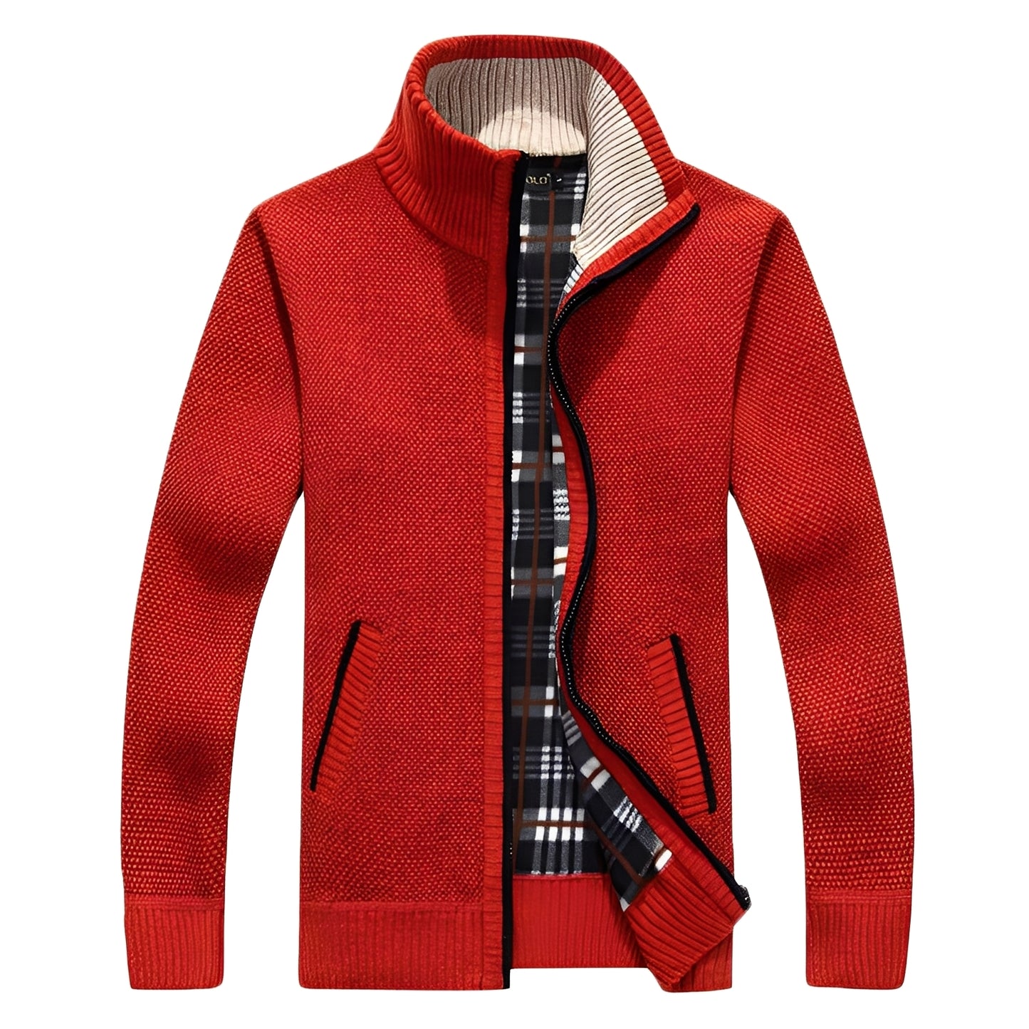 Shaw - Klassische Strickjacke mit Futter für Herren