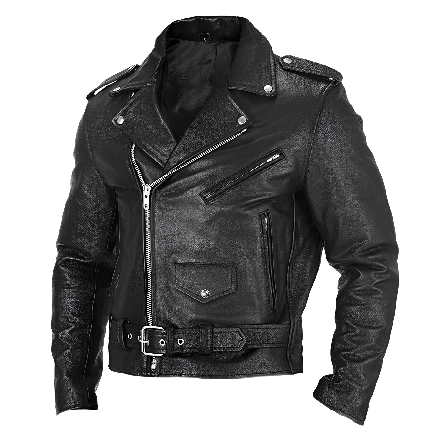Brandon - Stilvolle Lederjacke mit mehreren Taschen für Herren