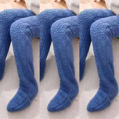 Camellia - Warme, überknielange Wintersocken für Damen