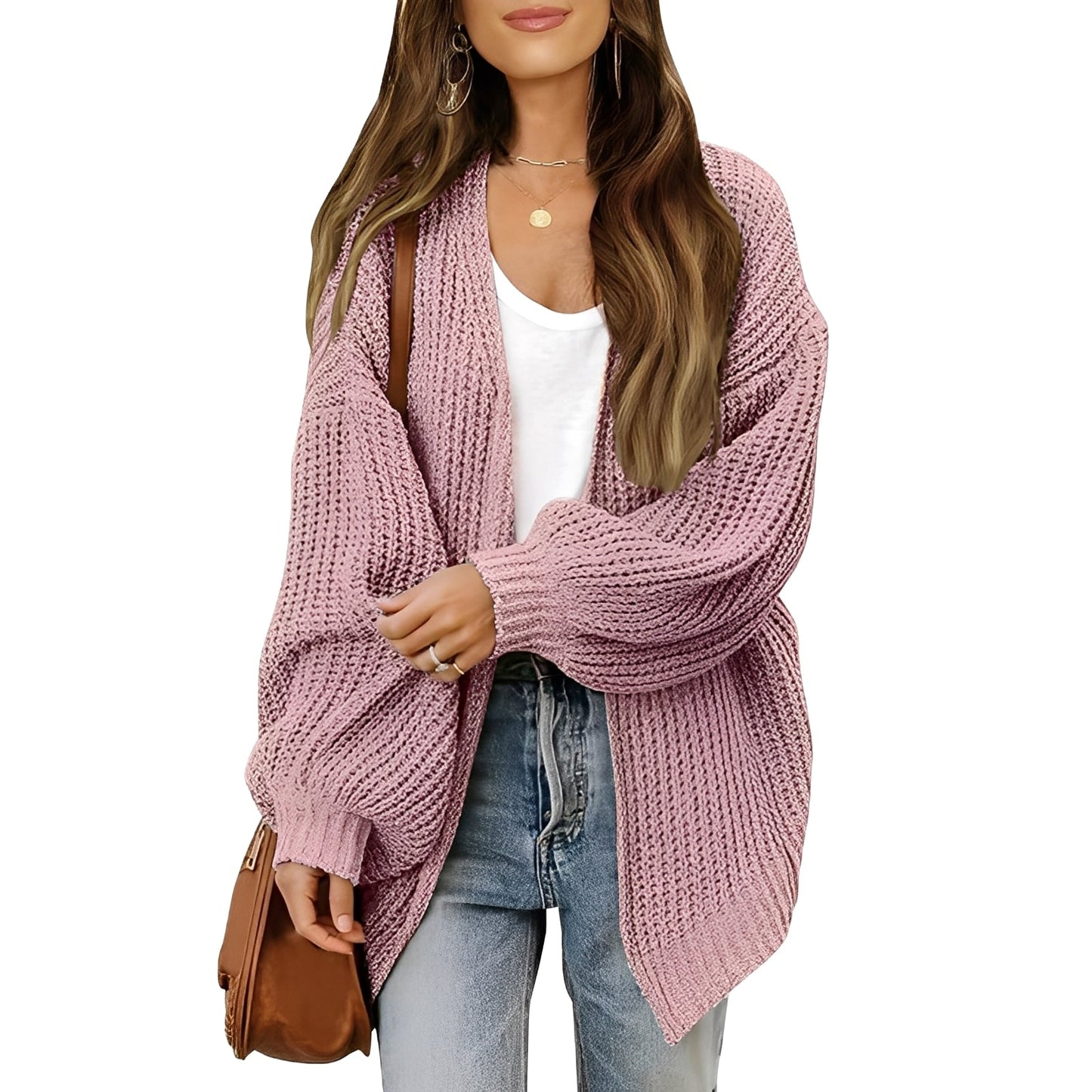 Nelly - Bequemer Damen-Cardigan mit offener Front
