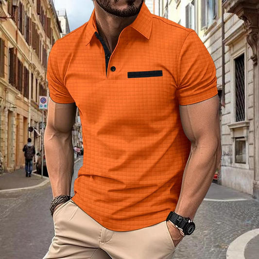Kohen - Sommer-Poloshirt mit Herrenknopf