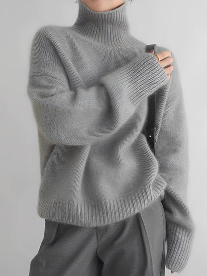 Natalia - Eleganter Rollkragenpullover aus Kaschmir für Damen