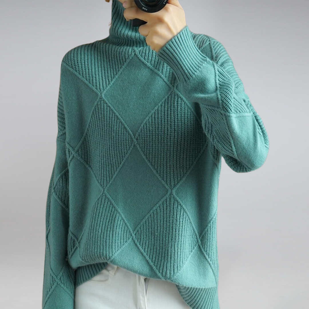 Ashlie - Gemütlicher, warmer Rollkragenpullover für Damen