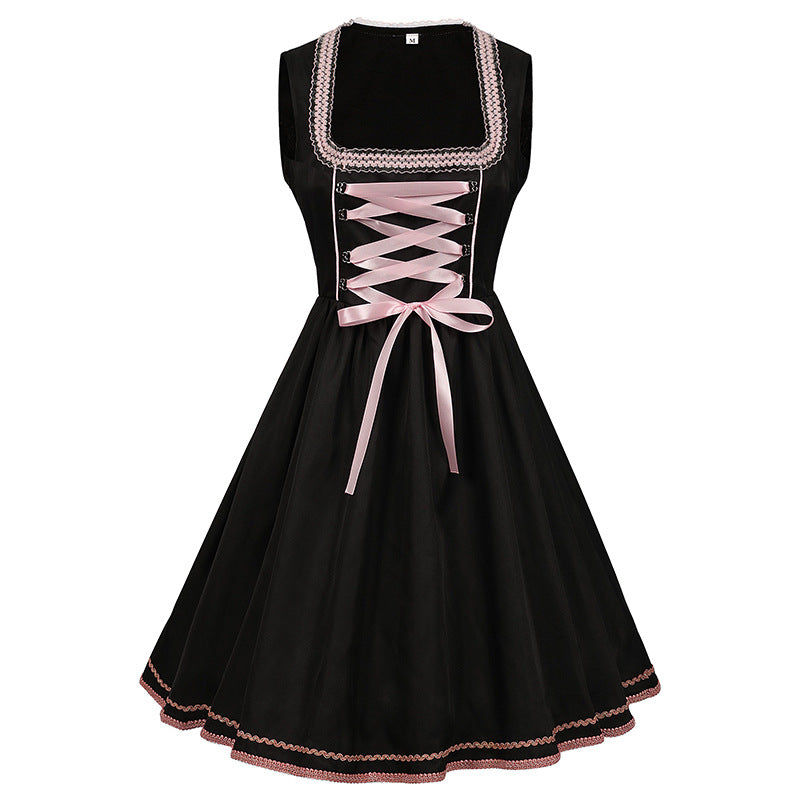 Elenora - Ärmelloses Oktoberfest-Dirndlkleid mit Schlitz für Damen