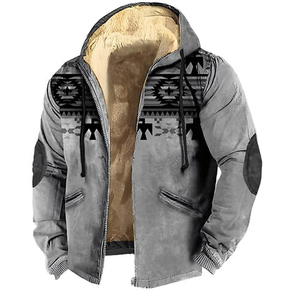 Terrance - Kapuzenjacke im Tribal-Stil für Herren