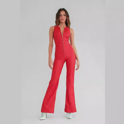 Suzanne - Rückenfreier Sommer-Jumpsuit aus Denim für Damen