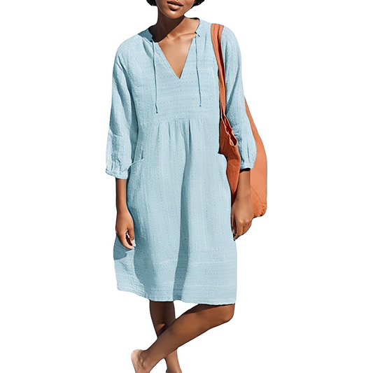 Annmarie - Lockeres Strandhemdkleid für Damen