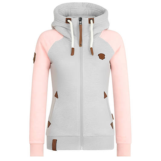 Elinor - Bequemer Kapuzenpullover mit Reißverschluss für Damen