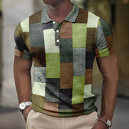 Reginald - Stilvolles mehrfarbiges Poloshirt für Herren