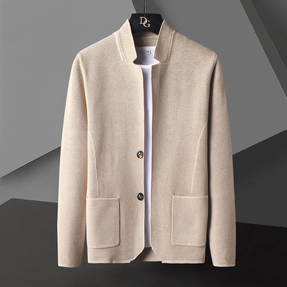 Elsdon - Elegante, leichte Strickjacke mit Taschen für Herren