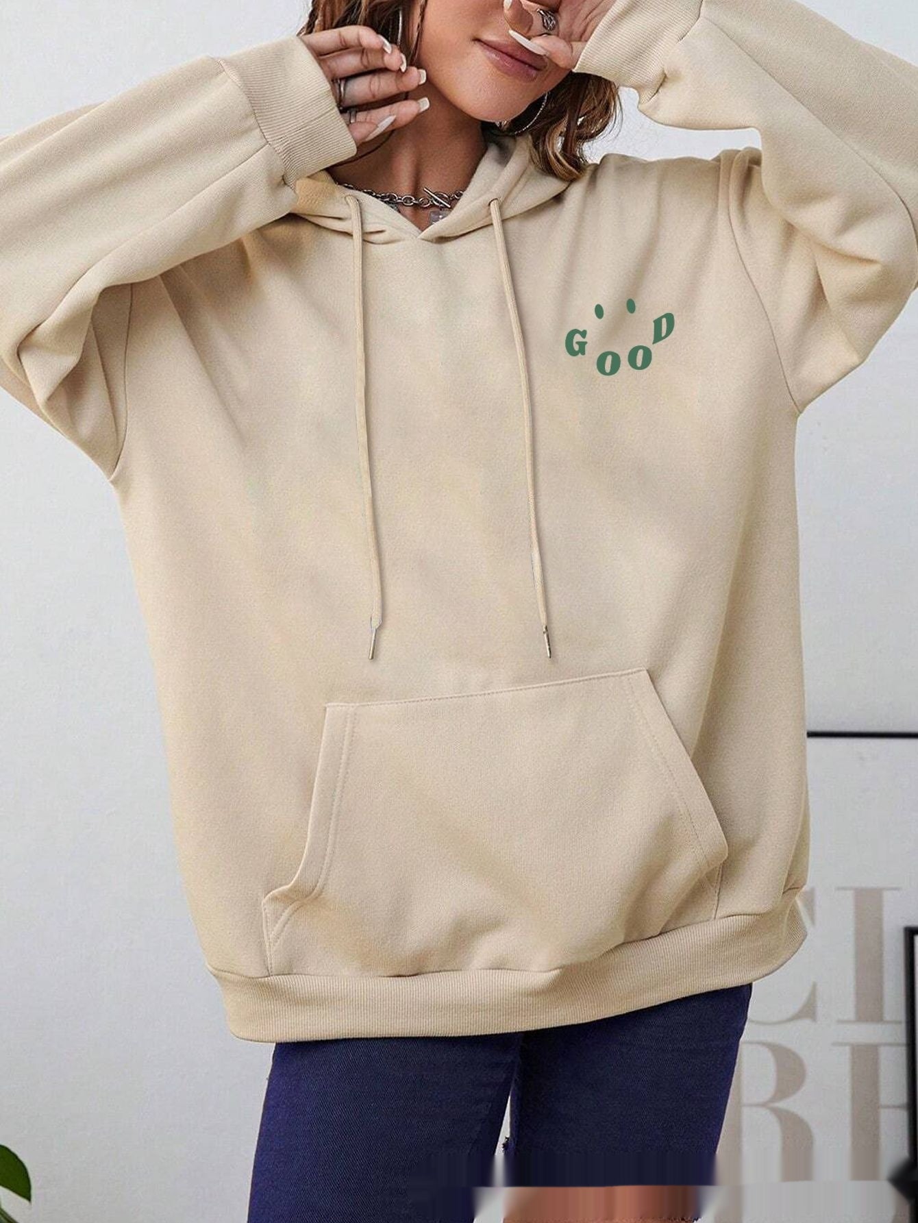 Margery - Stilvoller Statement-Hoodie aus Baumwolle für Damen