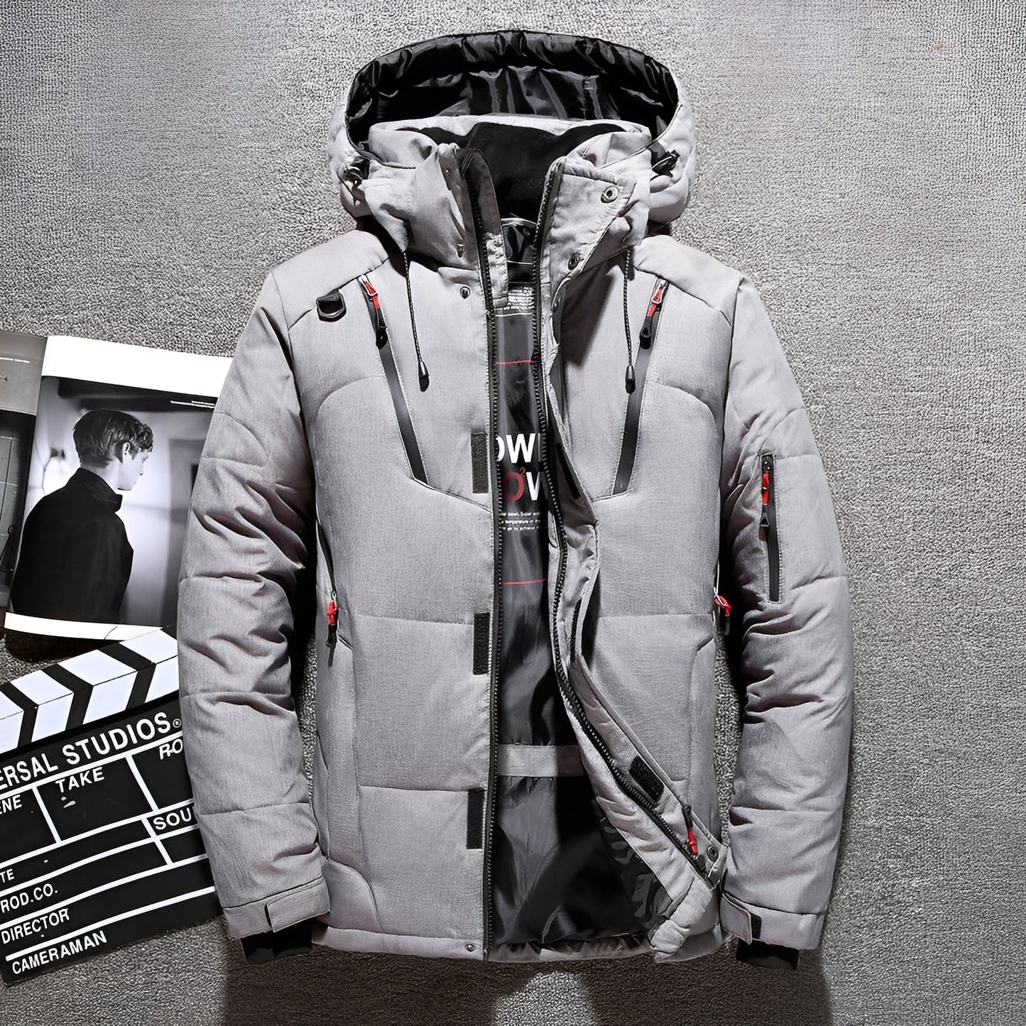 Damian - Moderne Kapuzenjacke mit mehreren Taschen für Herren