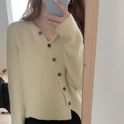Arianna - Lockere Kaschmirjacke mit Knöpfen für Frauen