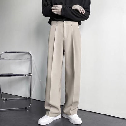 Caleb -  Elegante, locker sitzende, gerade geschnittene Hose für Herren