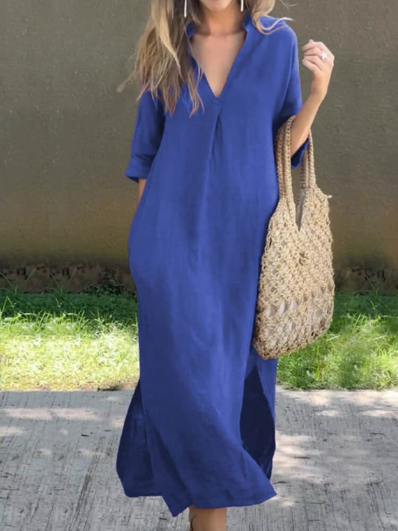 Brigittel - Damenlanges Kleid