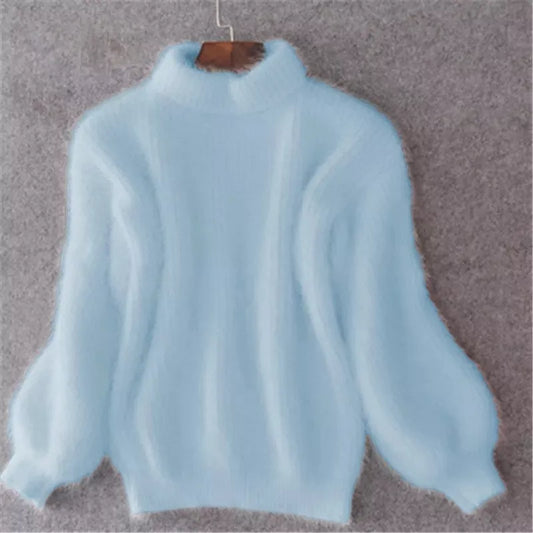 Brenda – Vintage Pullover im Angora-Look