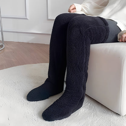 Camellia - Warme, überknielange Wintersocken für Damen