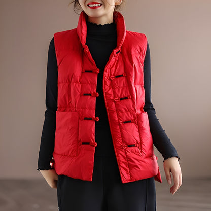 Daphne - Ärmellose Daunenjacke mit Taschen für Damen