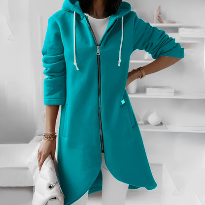 Josepha - Lässige lange Kapuzenjacke für Damen