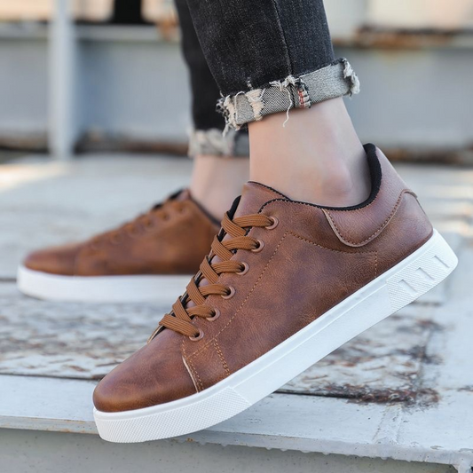 Randall - Stilvolle, flache Lederschuhe für Herren