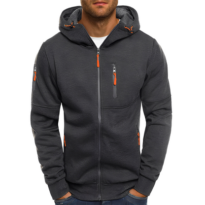 Miller - Lässige Zip-Up-Jacke mit Kapuze für Herren