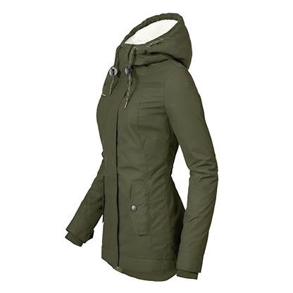 Melba - Warme, wasserdichte Jacke mit Kapuze für Damen