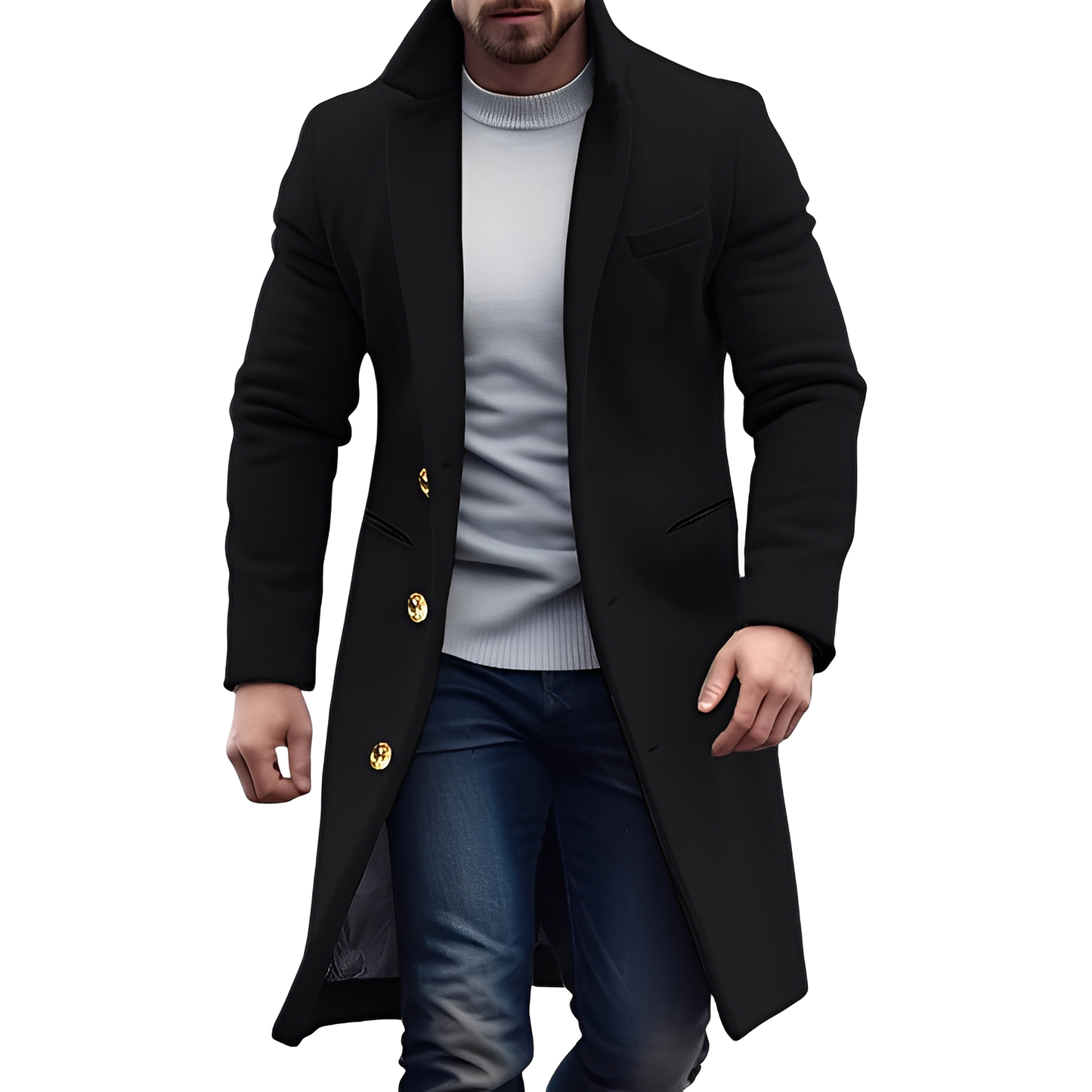 Reilly - Eleganter Woll-Trenchcoat für Herren