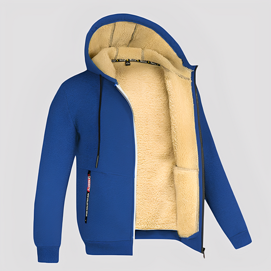 Waldo - Schlichter, mit Fleece gefütterter Hoodie für Herren