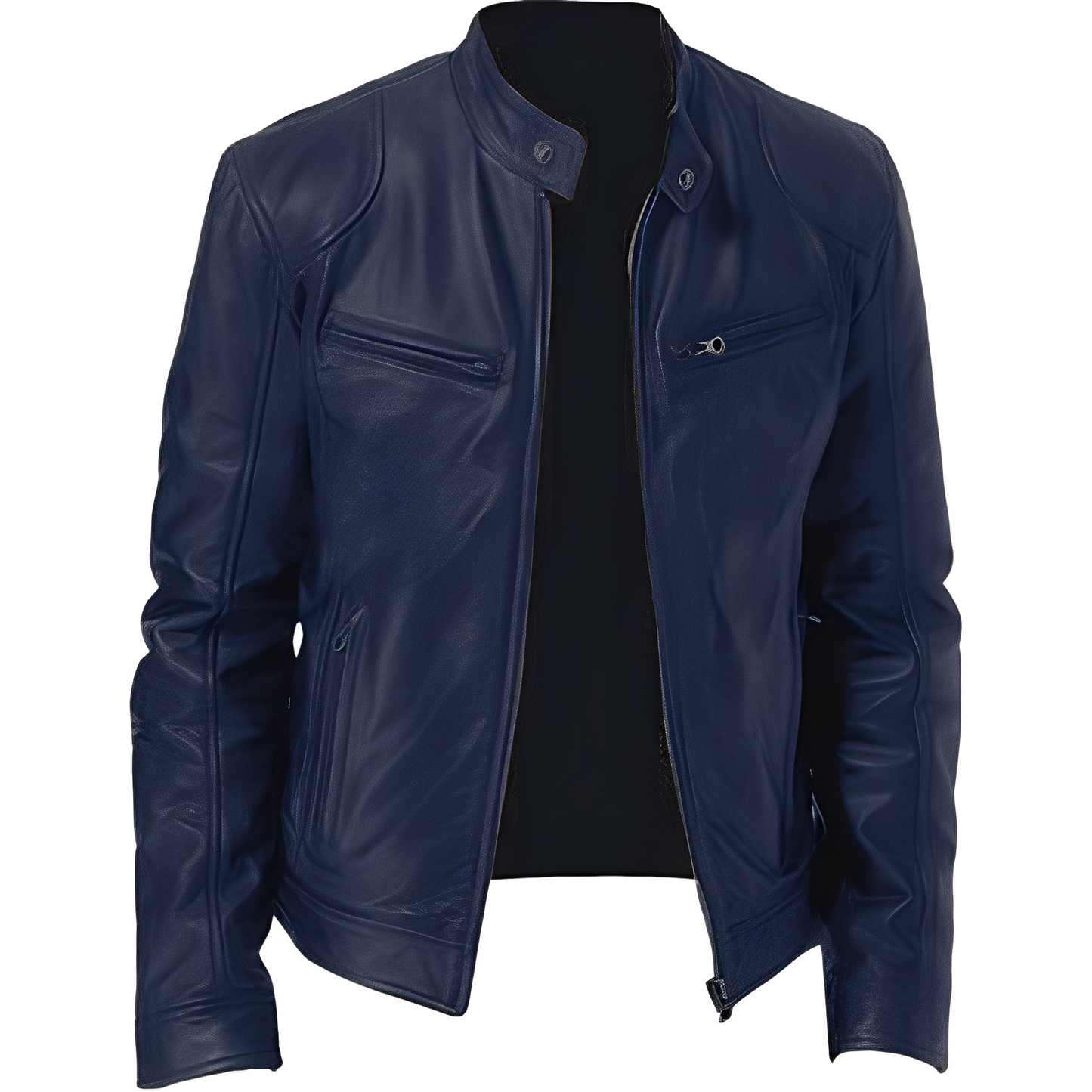 Crawford - Lässige, schmal geschnittene Lederjacke für Herren