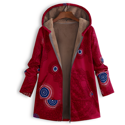 Olyvia - Vintage-Jacke mit Muster für Damen