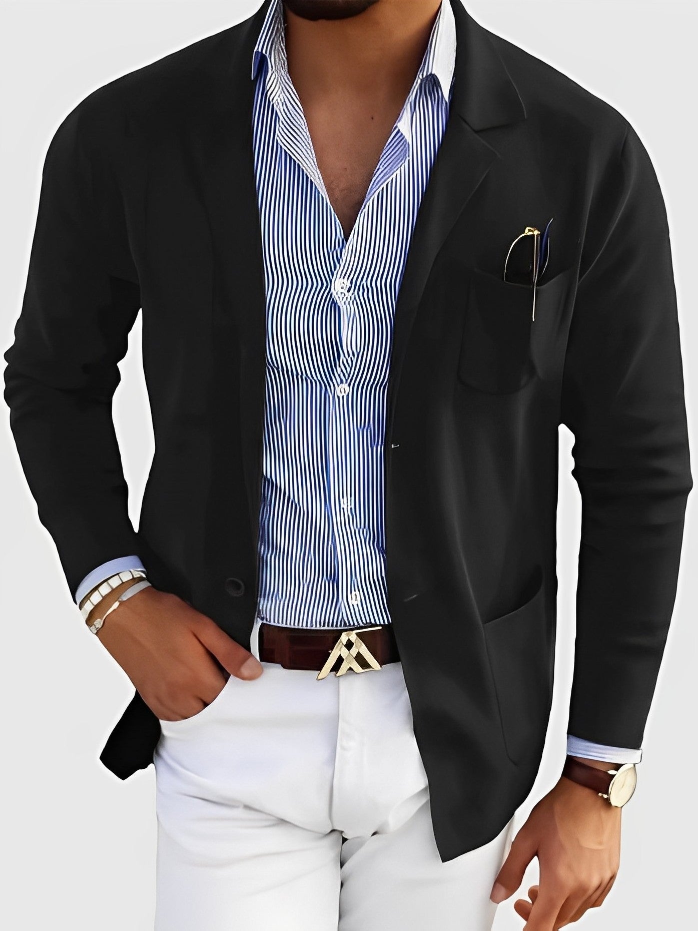 Darrin - Lässige Strickjacke mit Taschen für Herren