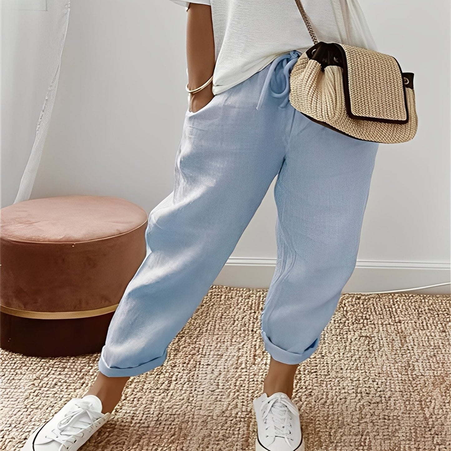 Jacinthe - Damenhose mit bequemem Kordelzug