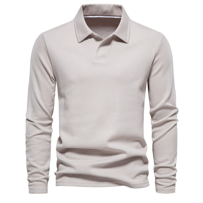 Elvin - Lässiges, formelles Langarm-Poloshirt für Herren