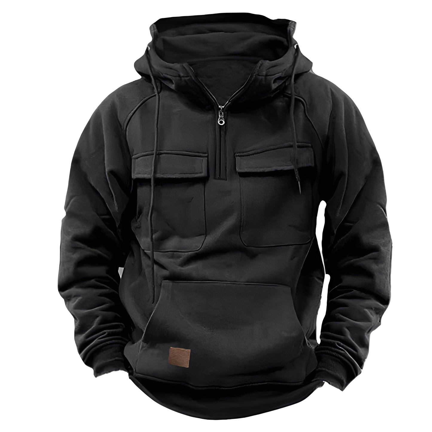 Malcom - Klassischer Hoodie mit mehreren Taschen für Herren