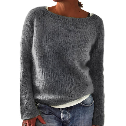 Angelia - Lässiger, warmer Pullover aus weichem Strick für Damen