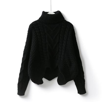 Catrina - Lässiger, warmer Rollkragenpullover aus Strick für Damen