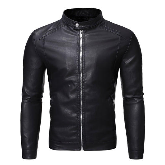 Theodore - Robuste, schmal geschnittene Lederjacke für Herren