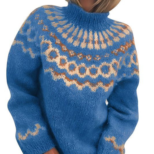 Charlee - Warmer, locker geschnittener Rollkragenpullover für Damen