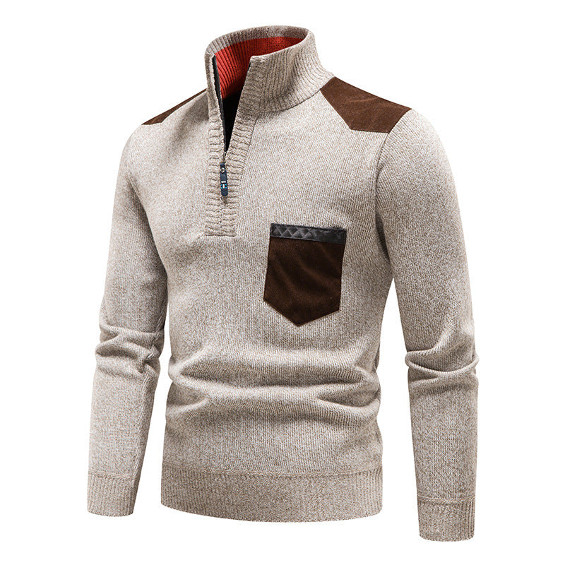 Rayne - Stilvoller Reißverschluss-Pullover mit Tasche für Herren