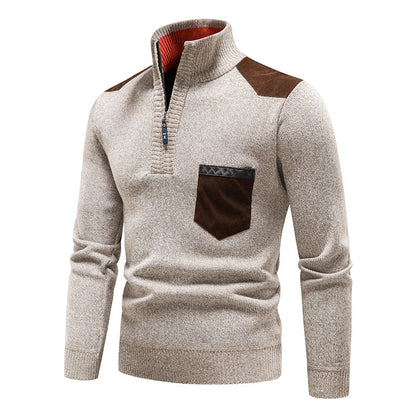 Rayne - Stilvoller Reißverschluss-Pullover mit Tasche für Herren