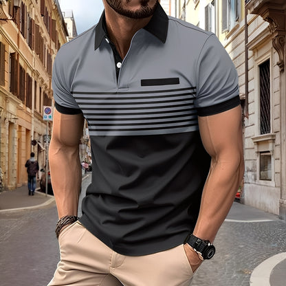 Derryl - Stilvolles gestreiftes Poloshirt für Herren