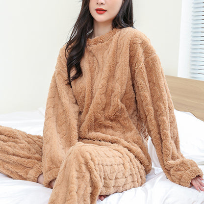 Kathryn - Bequemer, weicher Fleece-Pyjama für Damen