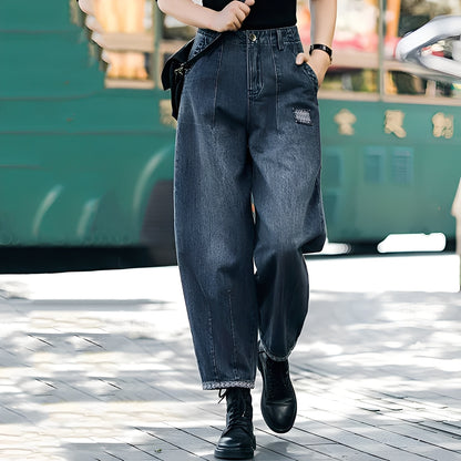 Shirlee - Stilvolle Denim-Hose mit hoher Taille für Damen