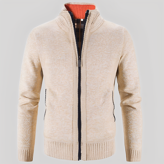 Kelvin - Schlichte Strickjacke mit Reißverschluss für Herren