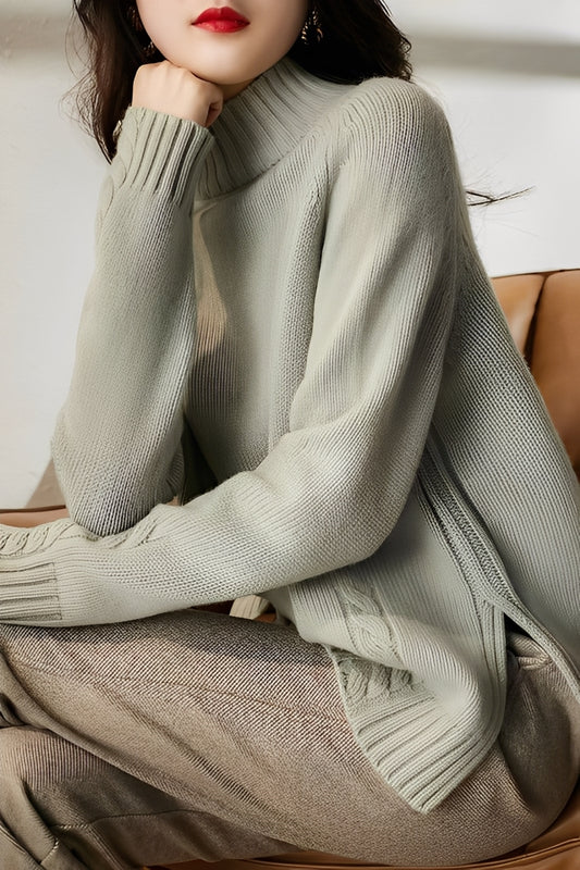 Karolyn - Schlichter, schmal geschnittener Strickpullover für Damen