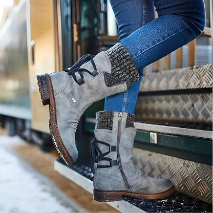 Sharalyn - Bequeme Winterstiefel für Damen in halber Wadenlänge