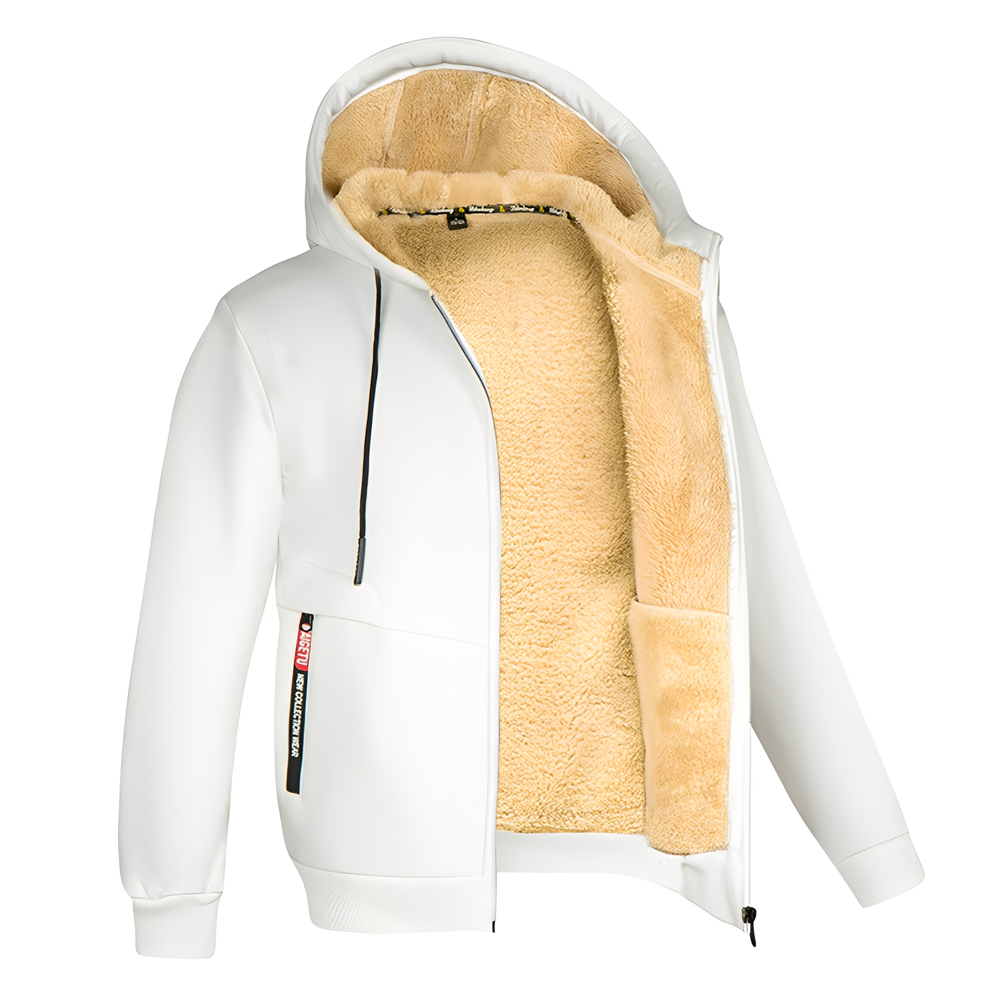 Davin - Lässige Fleecejacke mit Kapuze für Herren