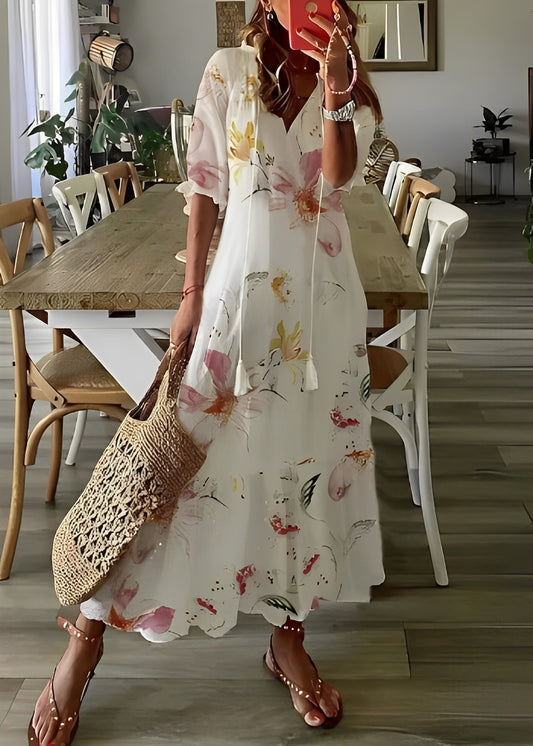 Georgina - A-Linien-Kleid mit Blumenmuster für Damen