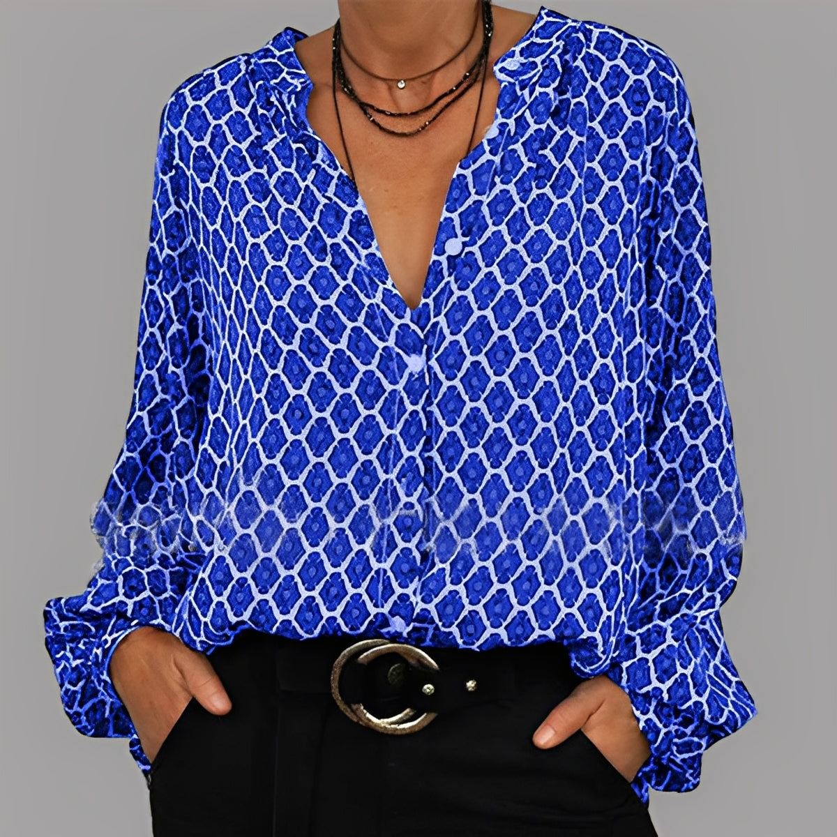 Angelle - Lässige, locker sitzende Bluse für Damen